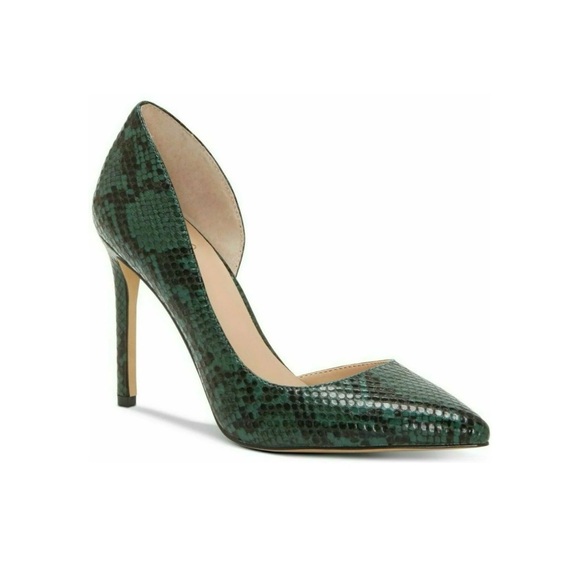 INC| BNWT Green Snake Patterned Pumps - Picture 3 of 4